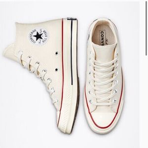 NEW WITH BOX Converse Chuck 70 Hi Parchment Beige Women’s 7 Men 5 Unisex
